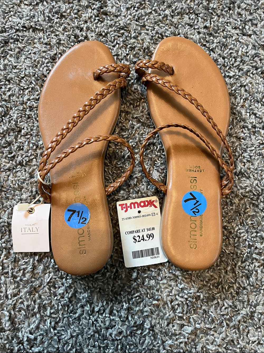 NWT Braided Tan Sandals